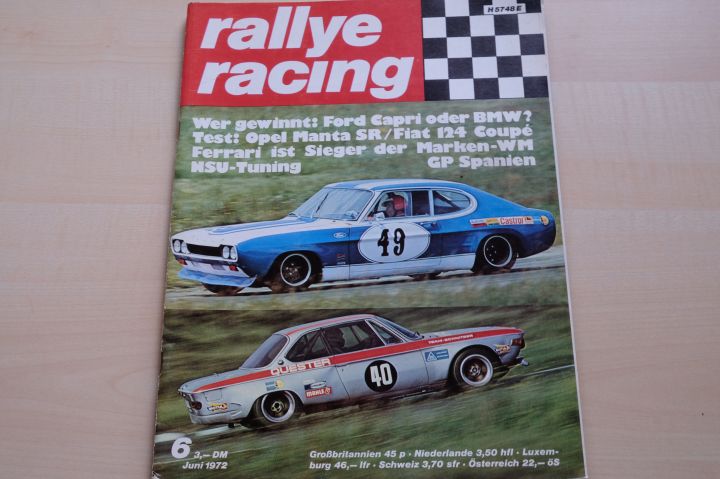 Deckblatt Rallye Racing (06/1972)